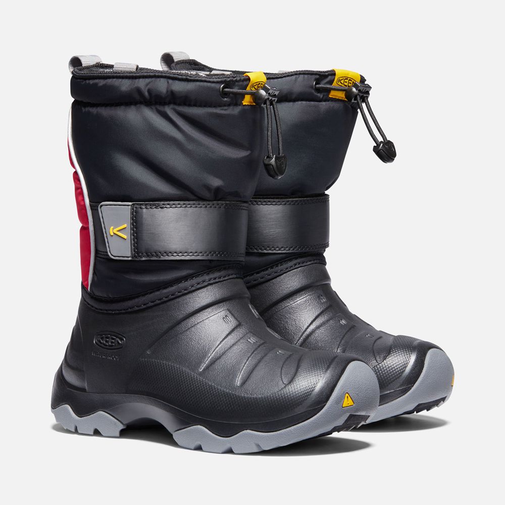 Botas de Montaña Keen Mexico Negros/Rojos - Niños Lumi Ii Waterproof - CP7193046